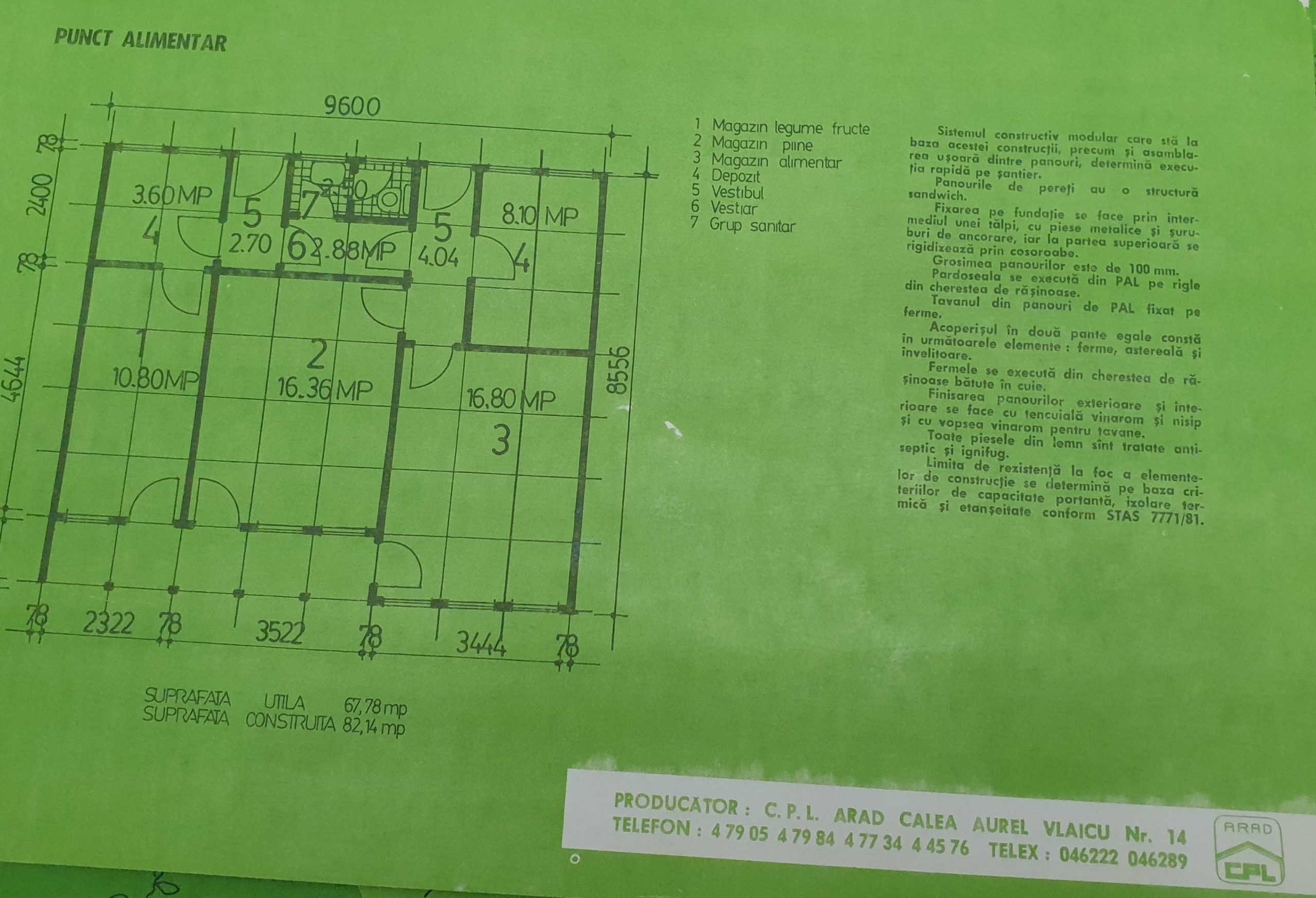 G Paine Gillic reliability mapa 28 proiecte case, magazine, constructii din lemn, CPL Arad, anii 80  (cc14) – kolectionarul.ro