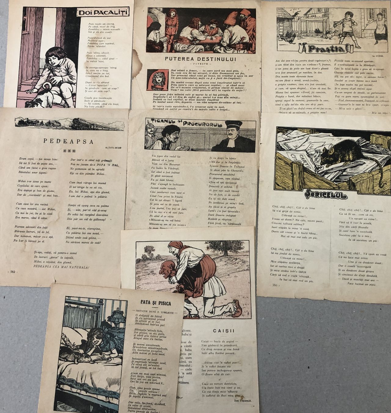 Furnace Moist Thoroughly 88 poezii pentru copii din presa interbelica, anii 20-30, format aprox. A4,  de inramat (cc14) – kolectionarul.ro