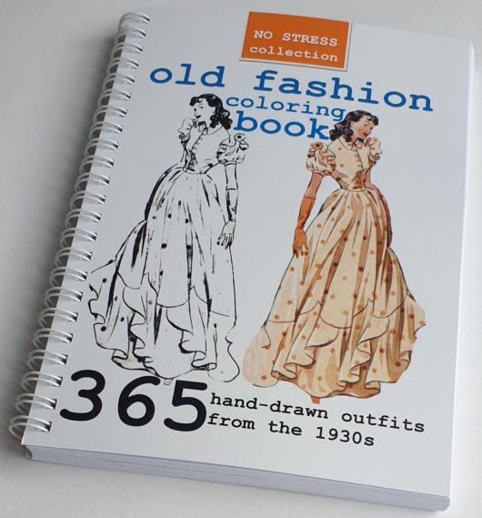 old fashion coloring book