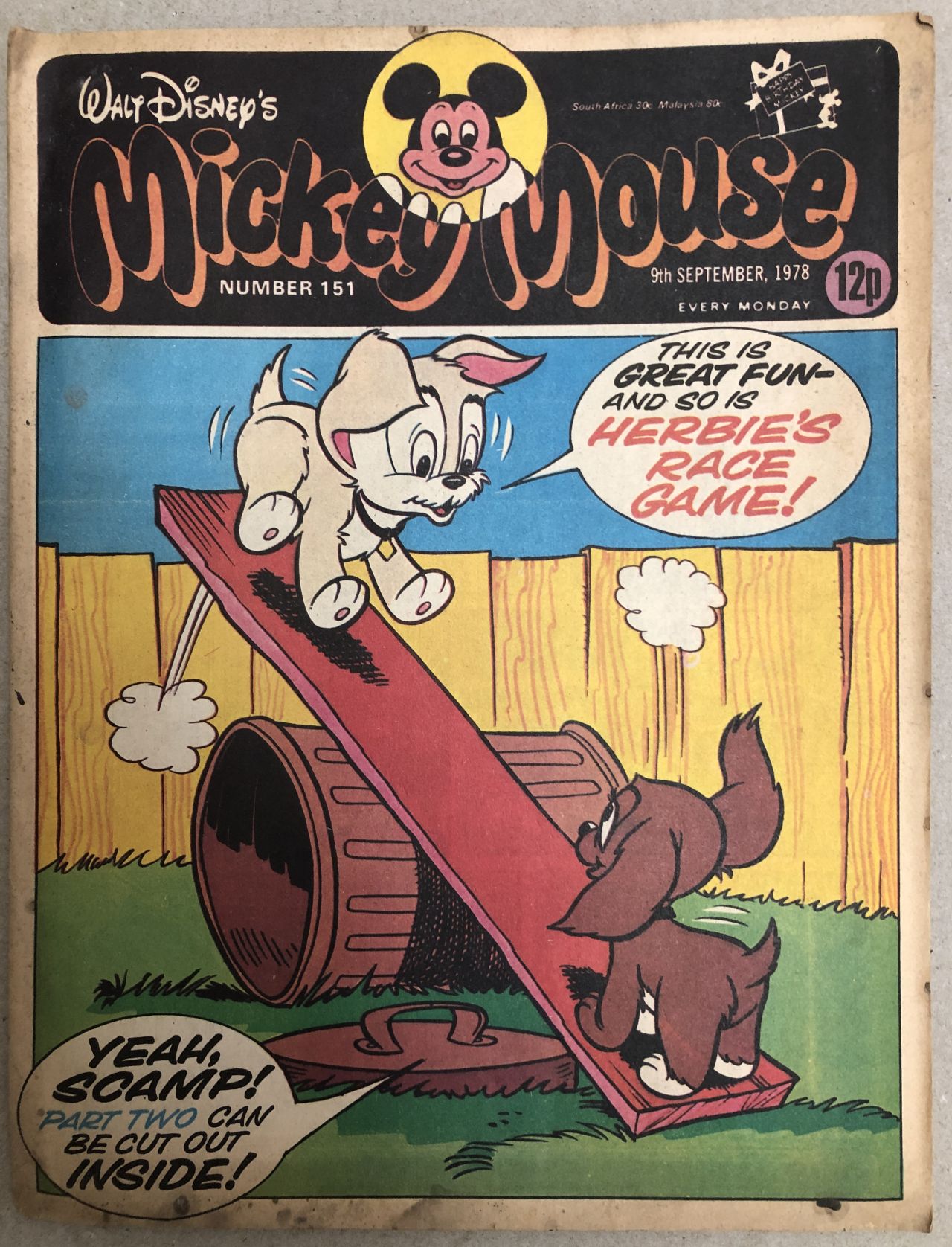 Mickey Mouse nr 151, benzi desenate Walt Disney, 9 septembrie 1978 – kolectionarul.ro